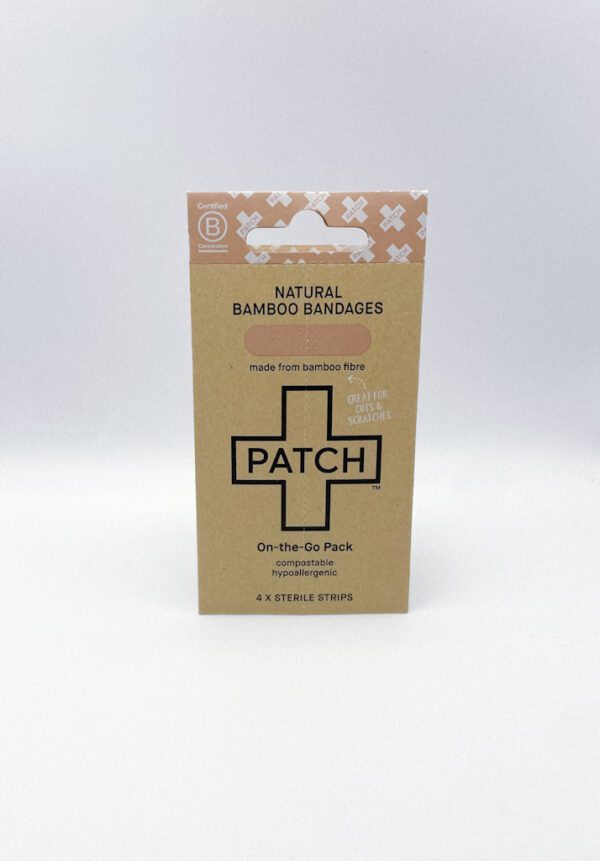 Patch Natural Bamboo Bandages - travel pack4 pack Patch Natural Bamboo Bandages - 4pk X 50