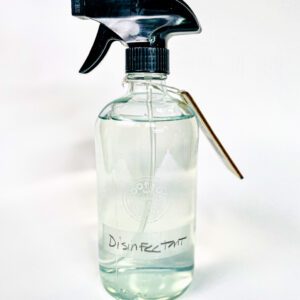 spray bottle of disinfectant spray