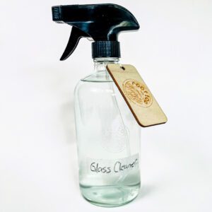 spray bottle of glass cleaner