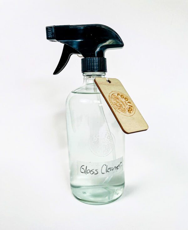 spray bottle of glass cleaner