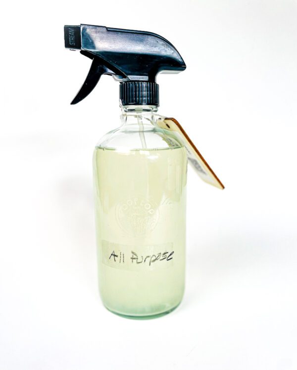 pump bottle with cleaner